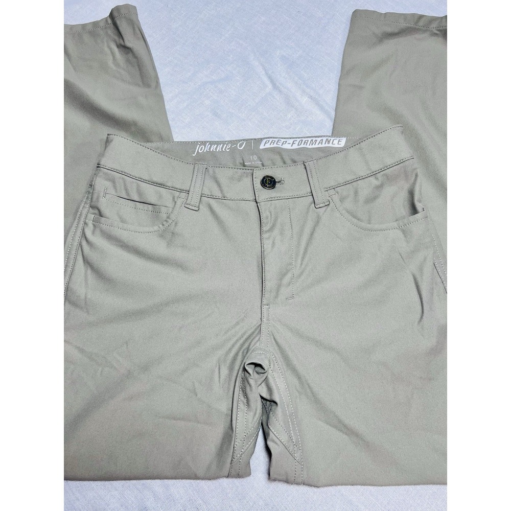 Johnnie O Prep-Formance Jr. Pant Sz 10 Khaki Stone Color School Uniform Classic
